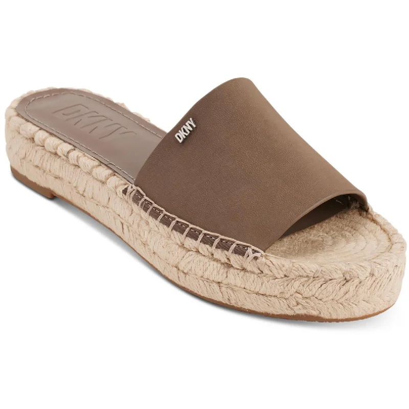 Premium Casual Sneakers DKNY Womens Camillo Leather Slip-On Espadrilles