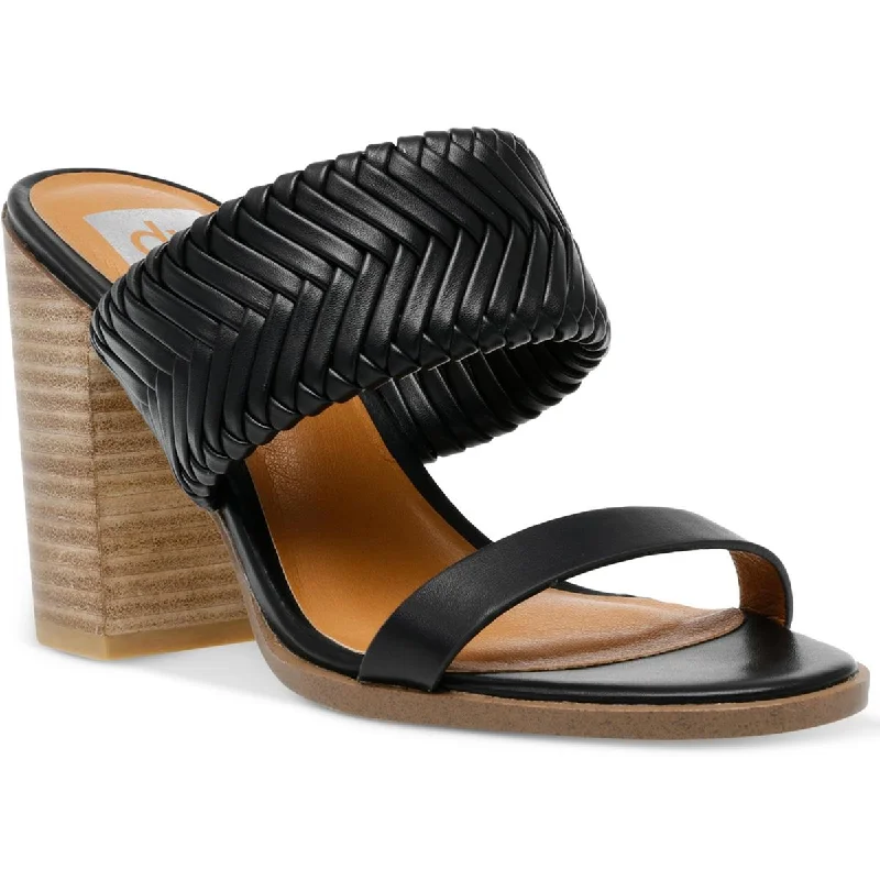 Fashionable Loafers Dolce Vita Womens Bambi Leather Slip On Block Heel