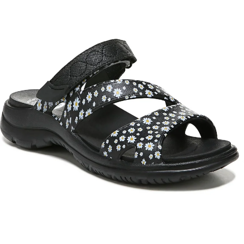 Flexible Athletic Shoes Dr. Scholl's Shoes Womens Adelle Leather Padded Insole Flat Sandals