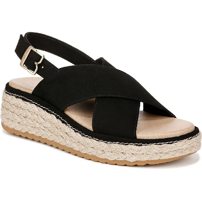 Cloud Comfort Shoes Dr. Scholl's Shoes Womens Ember Woven Platform Slingback Sandals