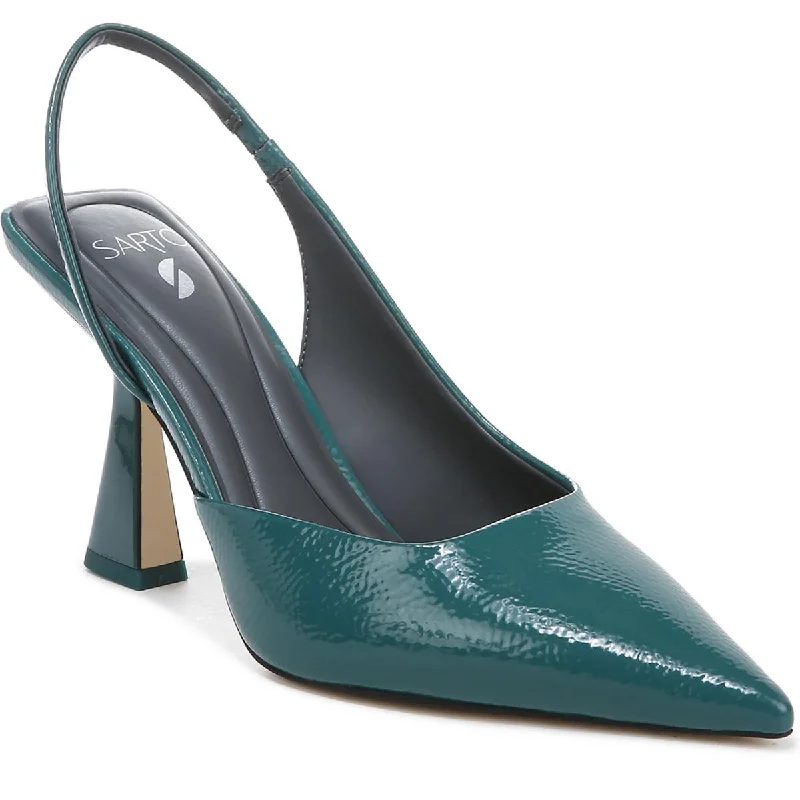 Minimalist Running Shoes Franco Sarto Womens Arina Metallic Pointed Toe D'Orsay Heels
