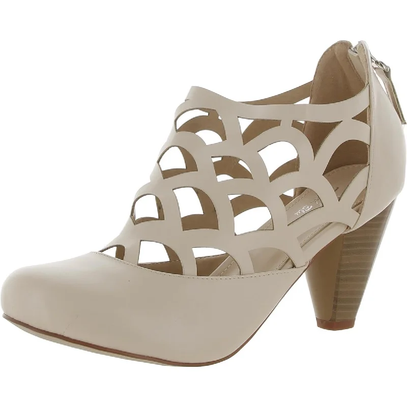 Minimalist Casual Sneakers French Blu Womens Elena Faux Leather Cut-Out Pumps