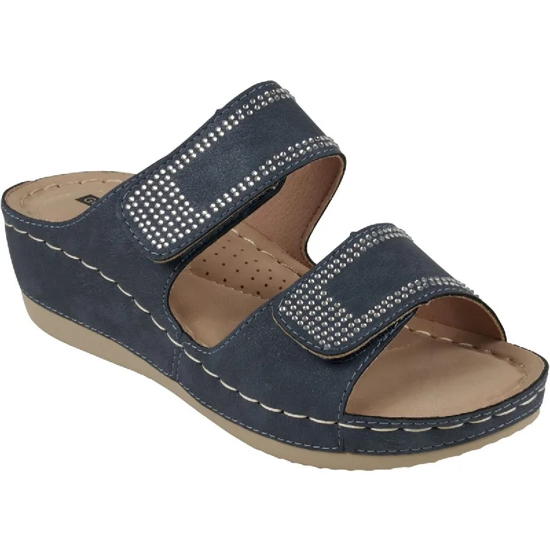 Modern Lightweight Shoes Good Choice Womens Rea Wedges Hook and Loop Wedge Sandals