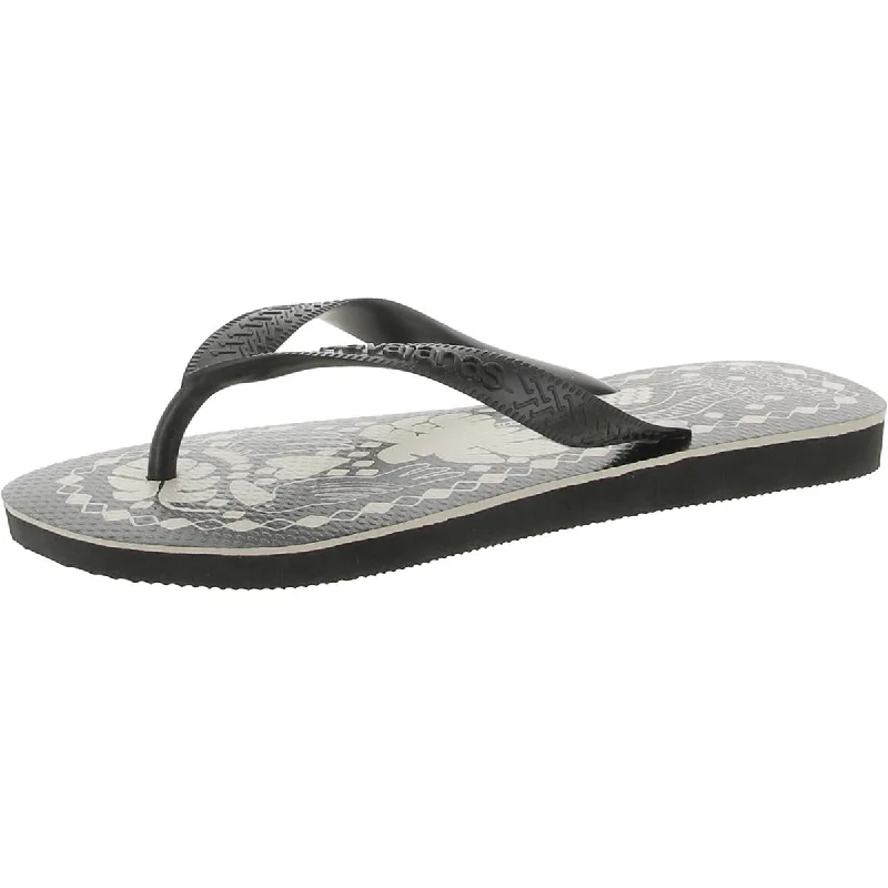 Sporty Casual Shoes Havaianas Womens Farm Rio Thong Slip-On Flip-Flops