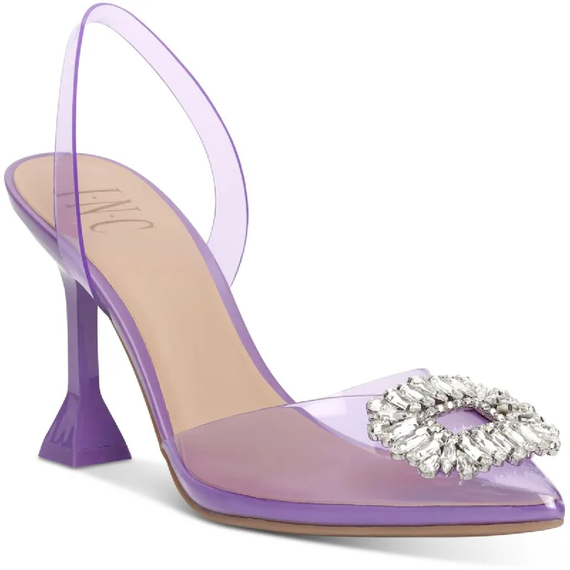 Trendy Walking Sneakers INC Womens Scienna Embellished Slingback Heels