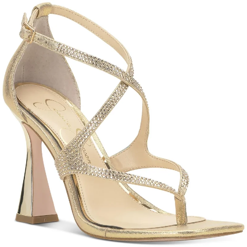 Plush Cushion Sneakers Jessica Simpson Womens Catarina Faux Suede Rhinestone Pumps
