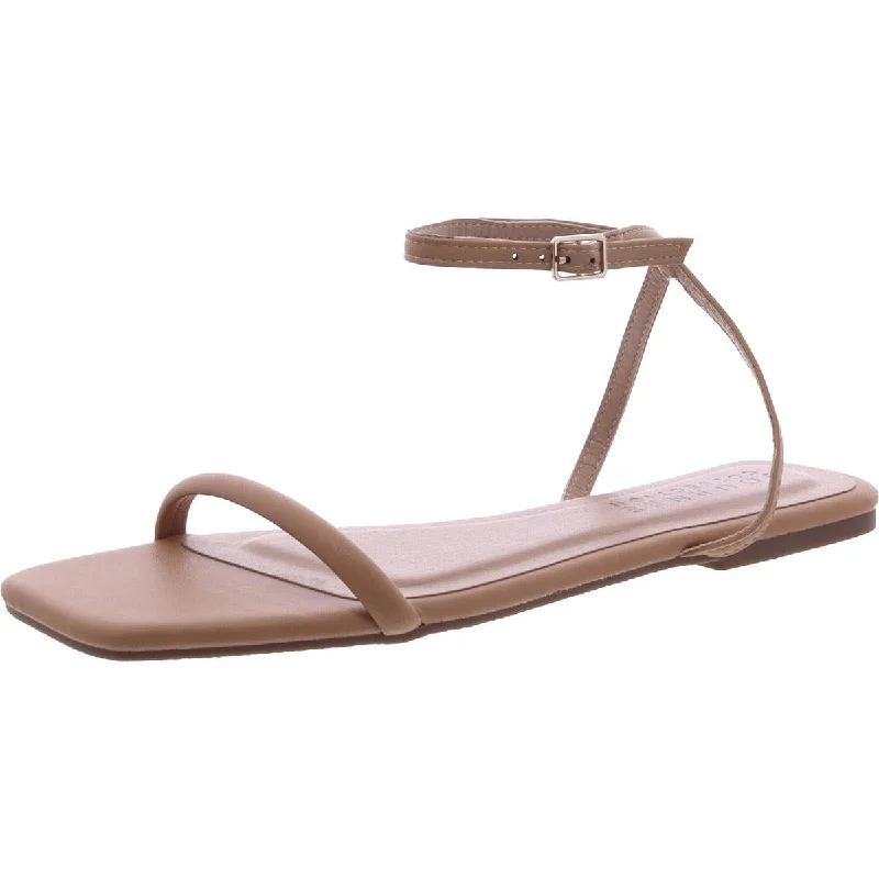 Breathable Comfort Shoes Journee Collection Womens Faux Leather Adjustable Flatform Sandals