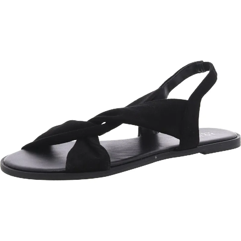Budget Walking Shoes Journee Collection Womens Faux Suede Slip On Slingback Sandals