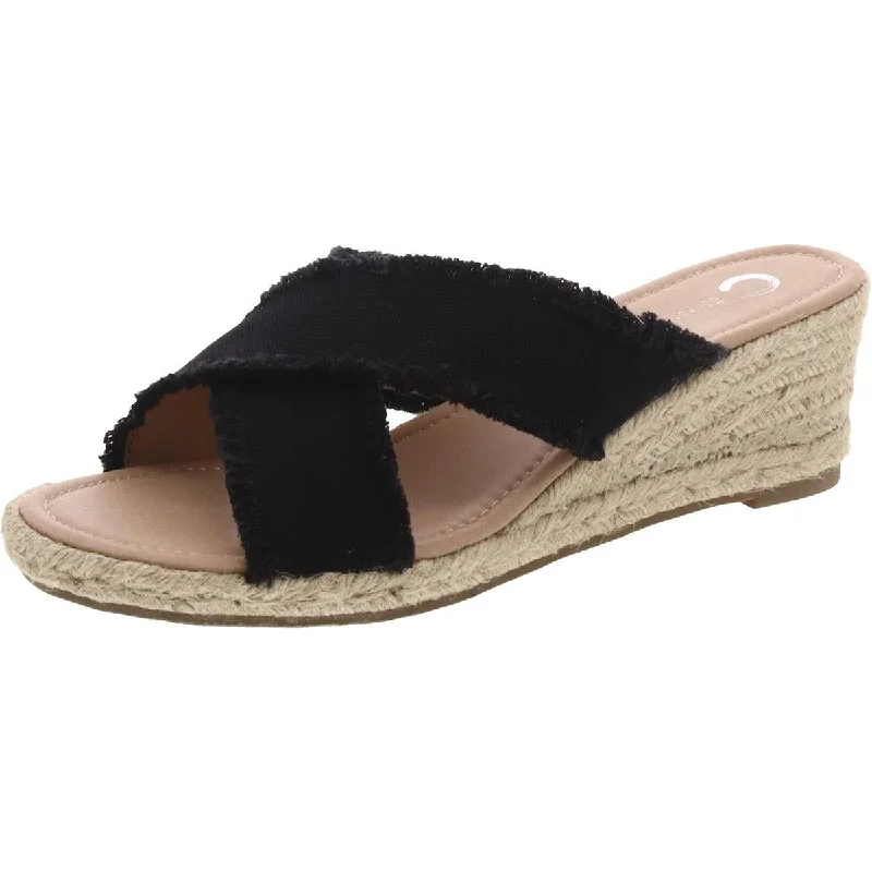 Trendy All-Day Sneakers Journee Collection Womens Slip On Open Toe Espadrilles