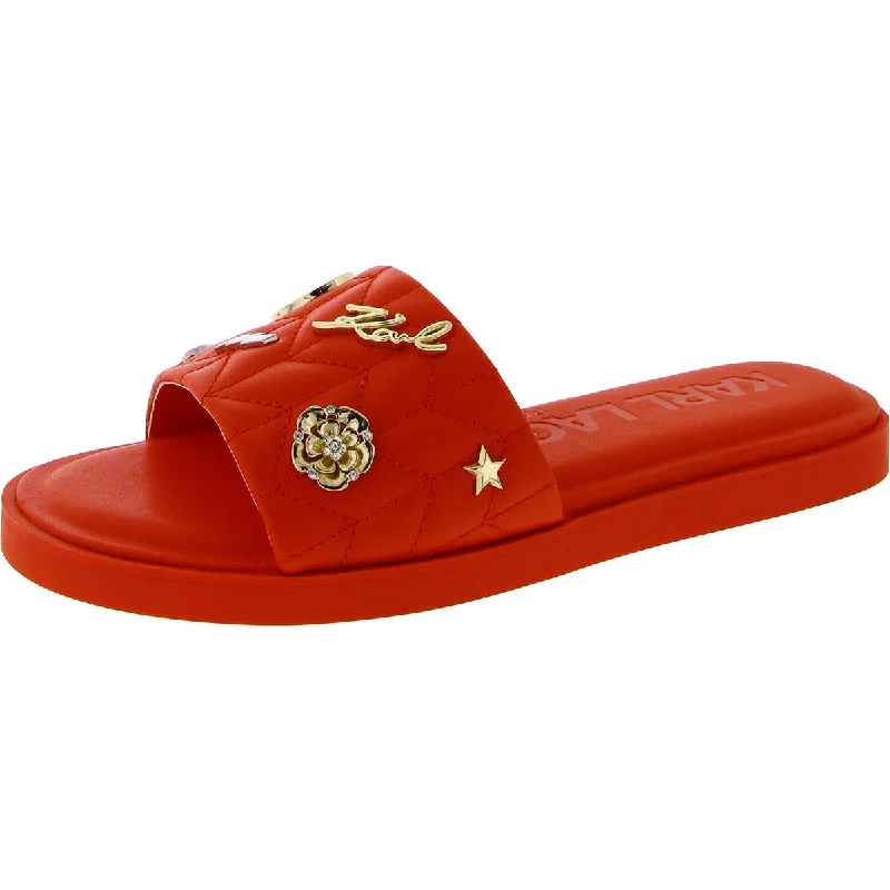 Everyday Sport Sneakers Karl Lagerfeld Womens Carenza Padded Insole Flat Slide Sandals