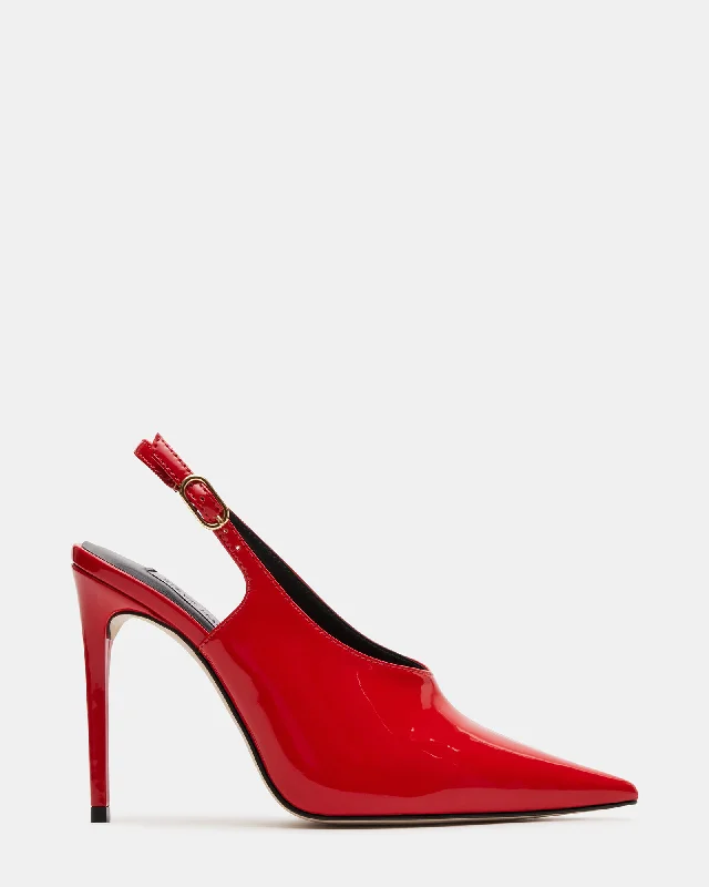 Cushion Foam Sneakers KAYLAN RED PATENT