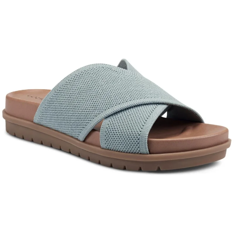 Everyday Lightweight Shoes Lucky Brand Womens Sieko Woven Slide On Slide Sandals