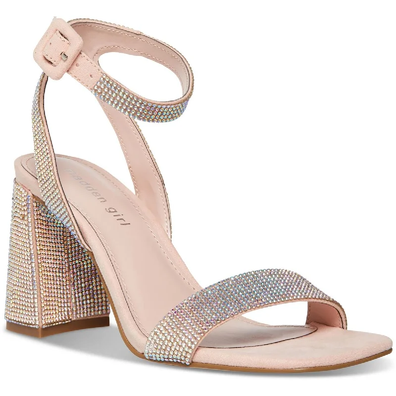 Travel Sport Shoes Madden Girl Womens Winnii Rhinestone Dressy Slingback Heels