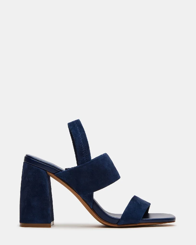 Quick-Dry Running Shoes MARBELL NAVY SUEDE