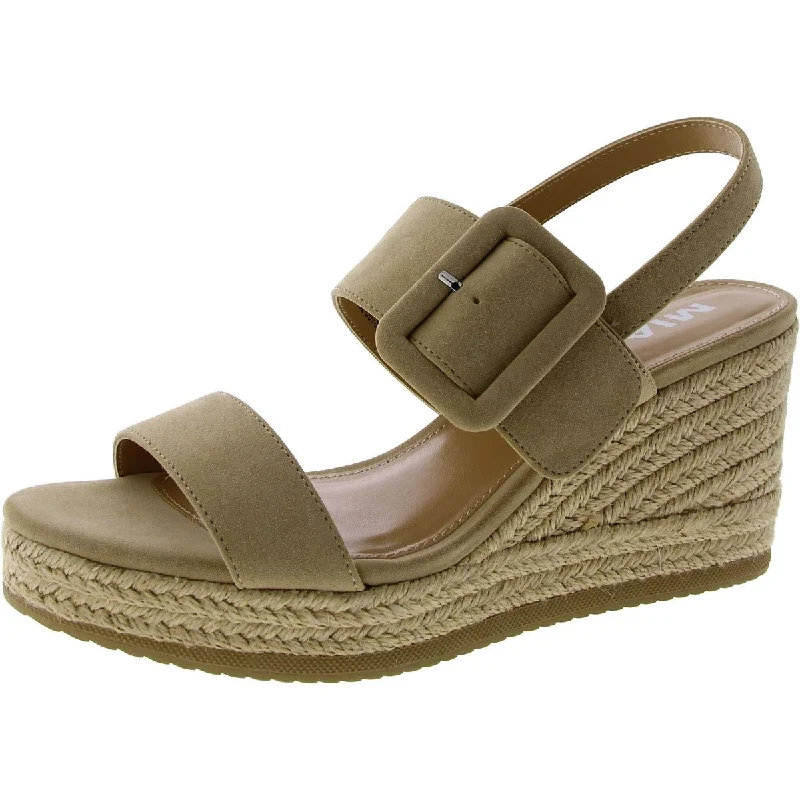 Anti-Slip Running Shoes Mia Womens BROOKE WEDGE Leather Wedge Espadrilles