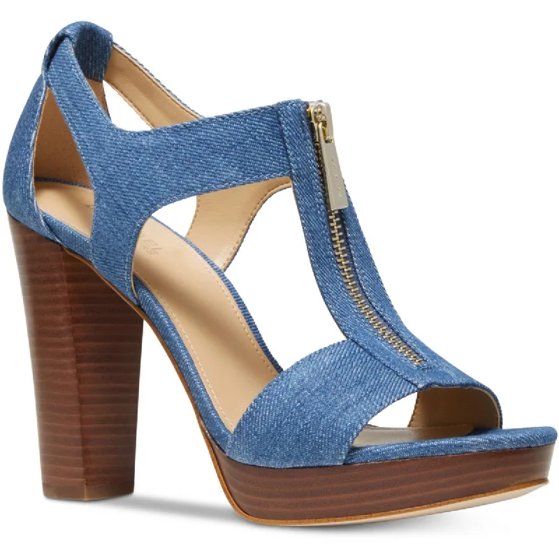 Lightweight Mesh Running Shoes MICHAEL Michael Kors Womens Berkley Canvas Open Toe Wedge Sandals