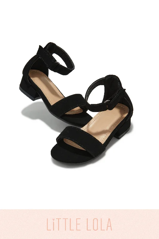 Travel-Ready Sneakers Mini Ava Block Heels - Black