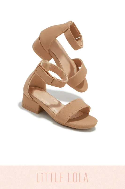 Minimalist Casual Sneakers Mini Ava Block Heels - Nude