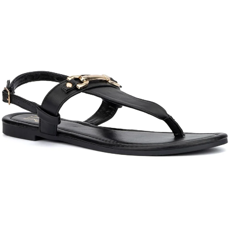 Fashionable Street Sneakers New York & Company Womens Angelica Embellished Thong Slingback Sandals