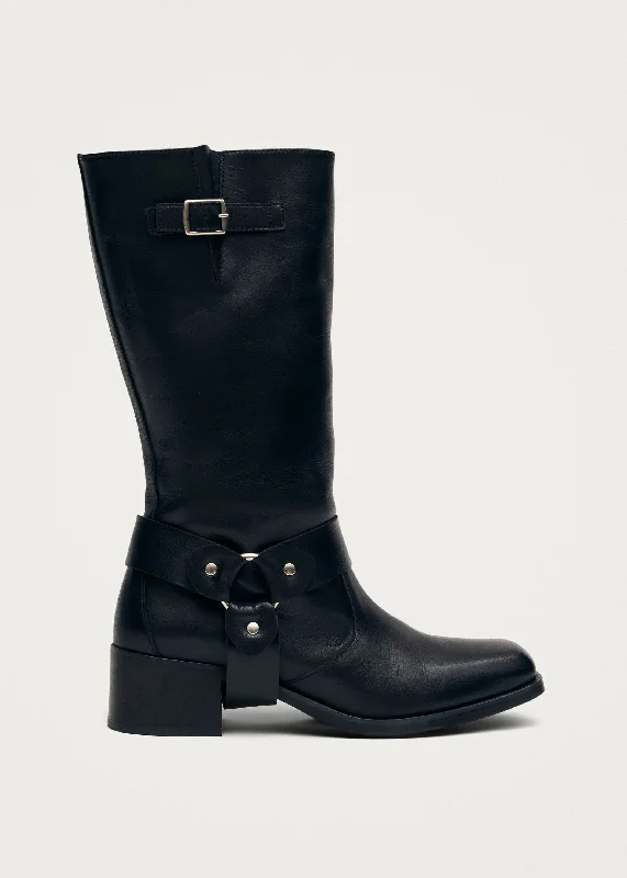 Cushion Foam Sneakers Rocky Black Leather Boots