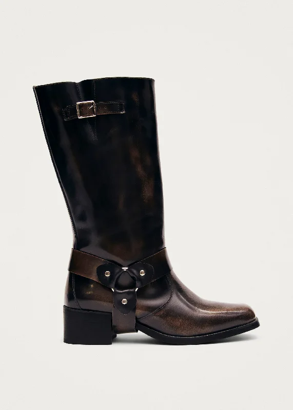 Cloud Comfort Shoes Rocky Brushed Brown Leather Boots