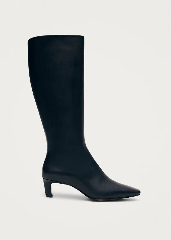 Trendy Athletic Shoes Rory Black Leather Boots