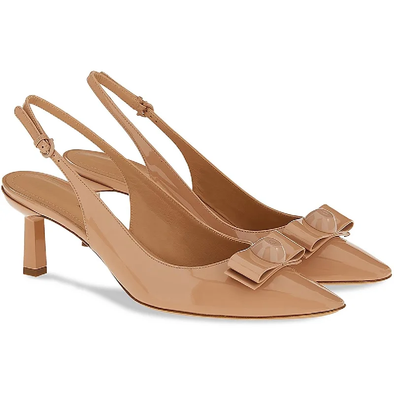 Lightweight Cushion Sneakers Salvatore Ferragamo Womens Karine 55 Adjustable Pointed Toe Kitten Heels