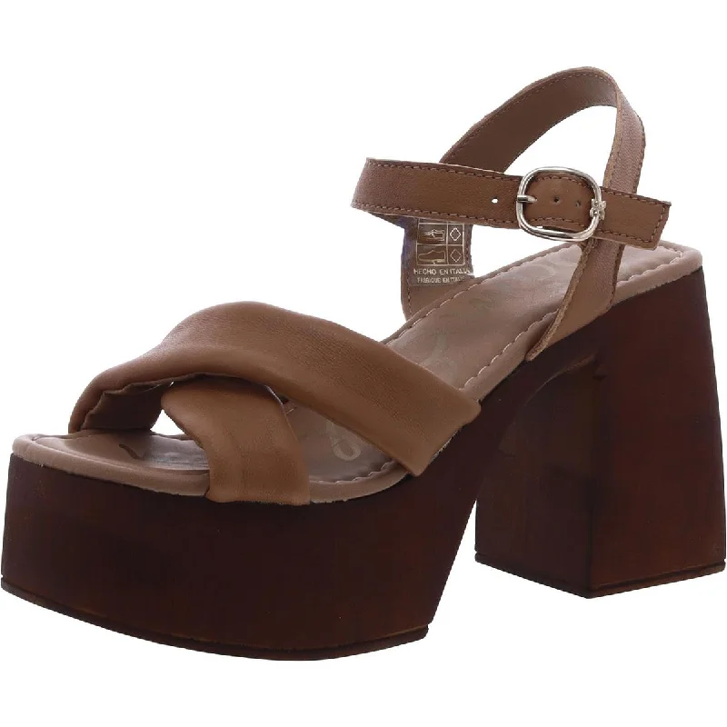 Breathable Loafers Sam Edelman Womens Leather Ankle Strap Platform Sandals