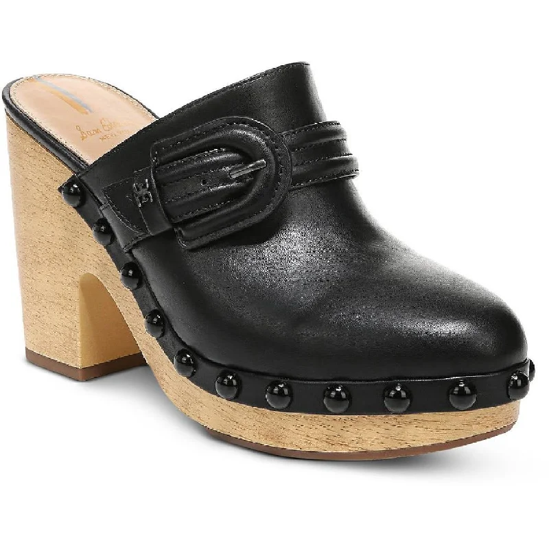 Sleek Walking Shoes Sam Edelman Womens Nyla Buckle Slip On Clogs