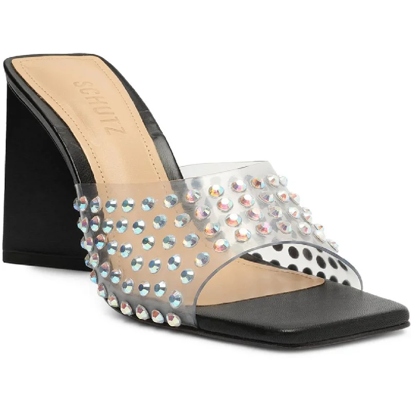 High-Comfort Shoes Schutz Womens Lizah Slip On Heel Sandals