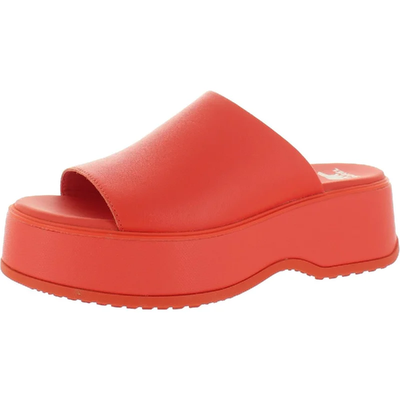 Travel-Friendly Sneakers Sorel Womens Dayspring Leather Flatform Wedge Sandals