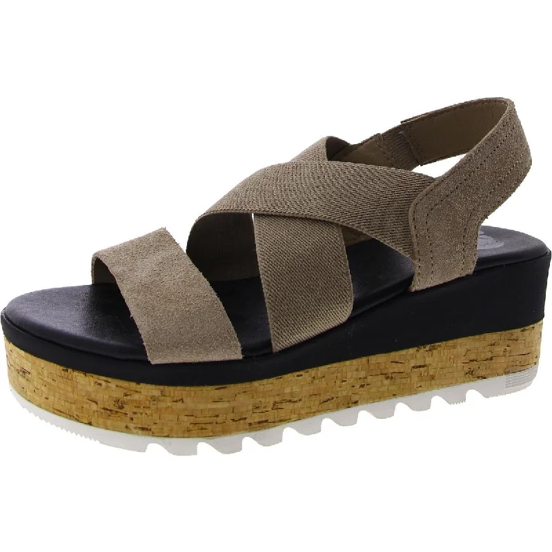 Flexible Street Sneakers Sorel Womens Leather Open Toe Wedge Sandals