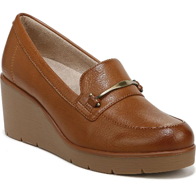 Ergonomic Walking Shoes SOUL Naturalizer Womens Achieve Padded Insole Slip On Loafer Heels