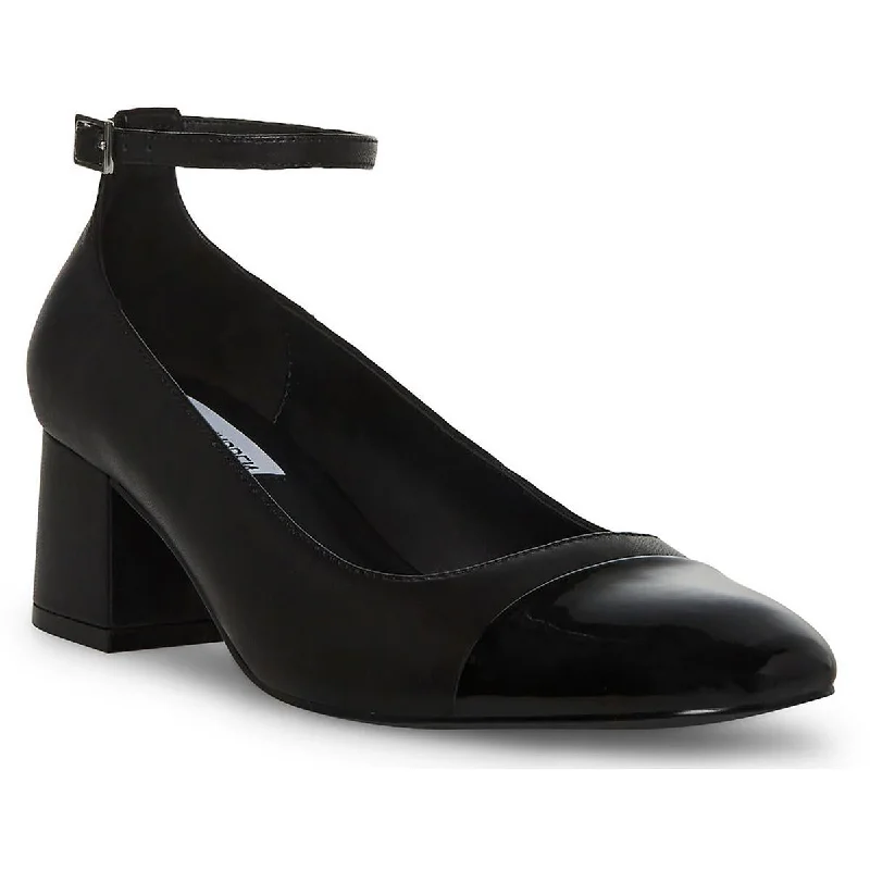 Trendy Athletic Shoes Steve Madden Womens Leather Ankle Strap Pumps