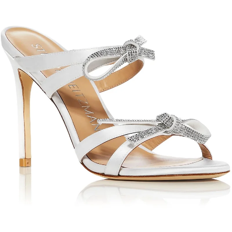 Ultra-Soft Sport Shoes Stuart Weitzman Womens SW Bow 100 Slide Bow Strappy Slide