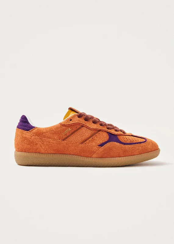 Non-Skid Sneakers Tb.490 Rife Orange Leather Sneakers