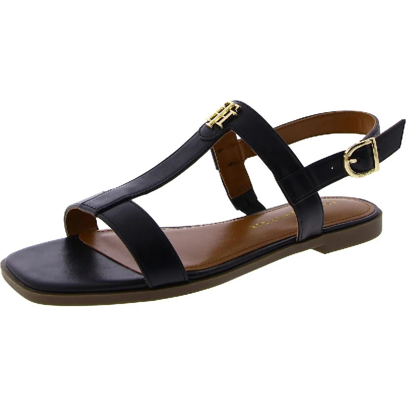Slip-Resistant Casual Shoes Tommy Hilfiger Womens POPEI-MB Faux Leather Open Toe Ankle Strap