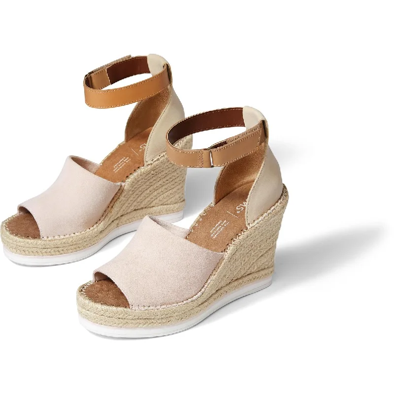 Breathable Comfort Shoes Toms Womens Marisol  Ankle Strap Heeled Espadrilles
