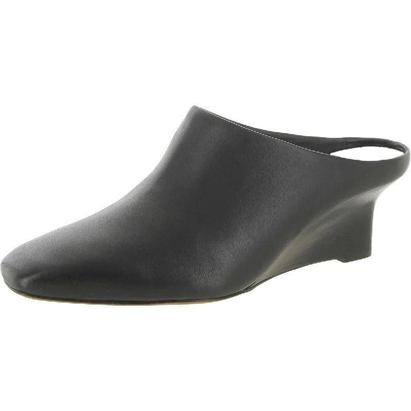 Travel-Ready Sneakers Vince Womens Benita Leather Slip On Wedge Heels