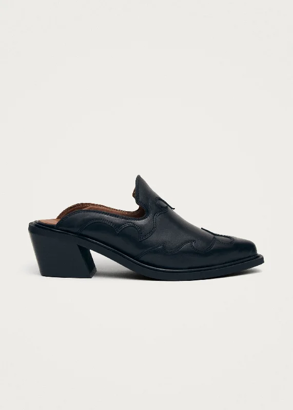 Modern Sport Sneakers Weston Black Leather Mules