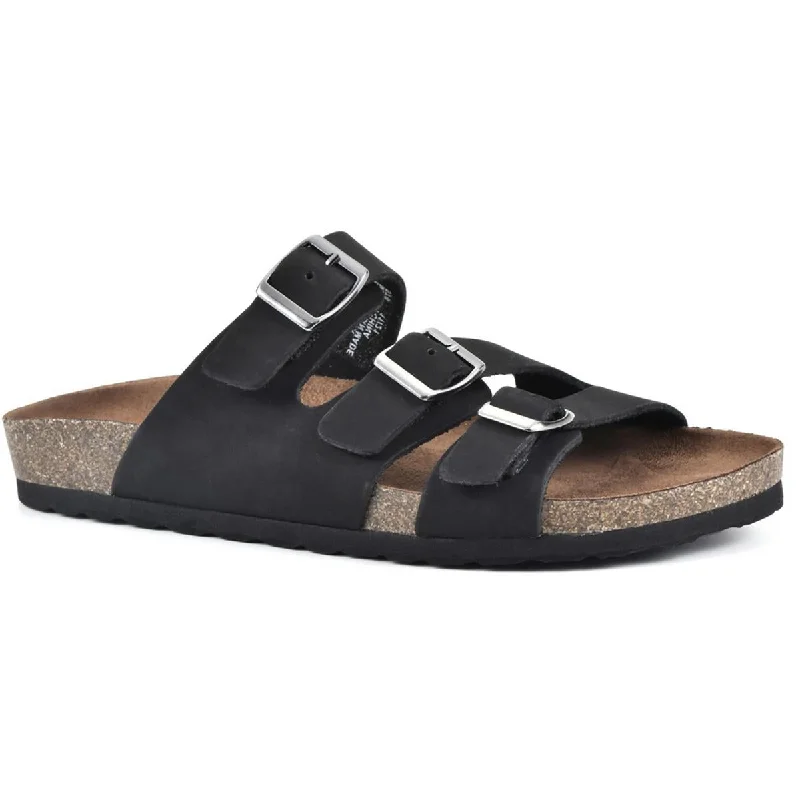 Anti-Slip Running Shoes White Mountain Womens Greatest Footbed Buckle Slide Sandals