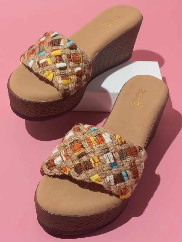 Everyday Sport Sneakers Women Tan Textured Wedge Heels