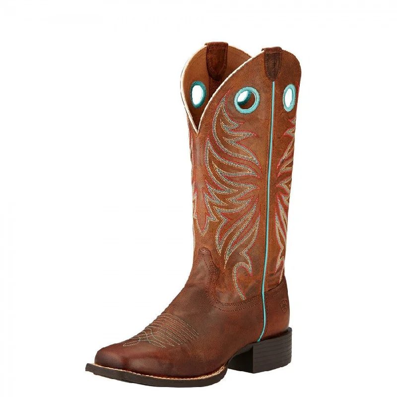 Simple Running Shoes Ariat Women's Square Toe "Round-Up Ryder"