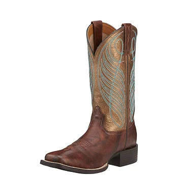 Durable Slip-On Shoes Ariat Women's Yukon Brown Square Toe Boot
