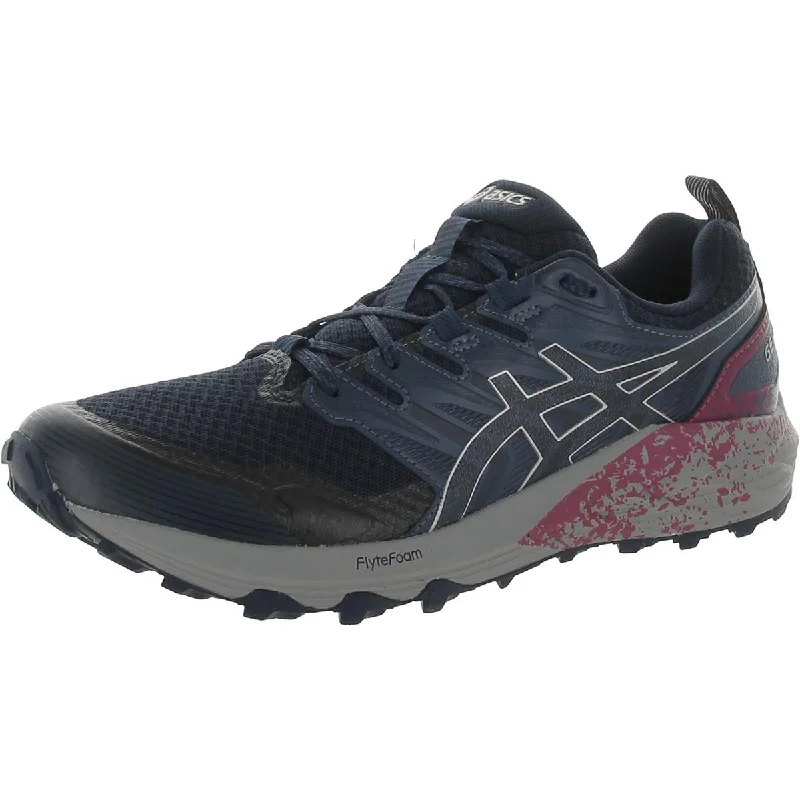 Flexible Sport Sneakers Asics Womens GEL-TRABUCO TERRA Cushioned Footbed Knit Running & Training Shoes