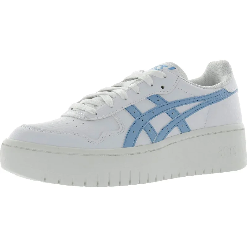Airy Sport Shoes Asics Womens Japan S PF Leather Flatform Casual and Fashion Sneakers