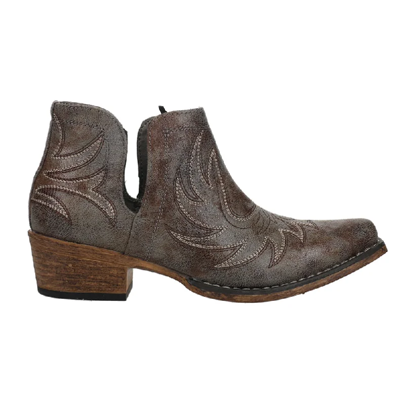 Lightweight Mesh Sneakers Ava Embroidered Snip Toe Cowboy Booties