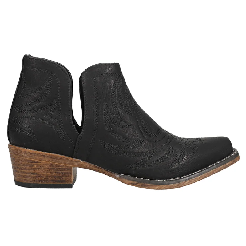 Flexible Street Sneakers Ava Embroidered Snip Toe Cowboy Booties