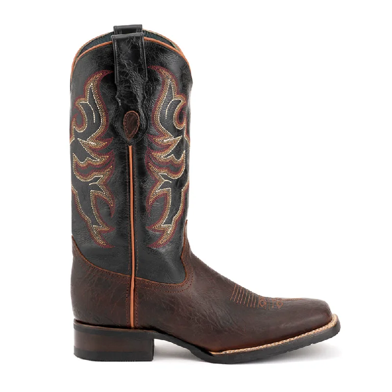 Durable Slip-On Shoes Blaze Square Toe Cowboy Boots