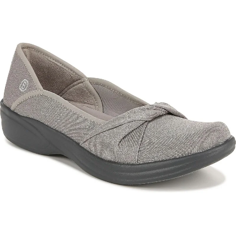 Modern Loafers Bzees Womens Paris Metallic Comfort Slip-On Sneakers